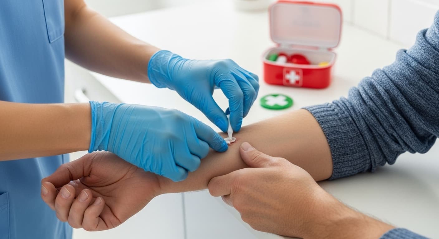 Caregiver playing game with senior man